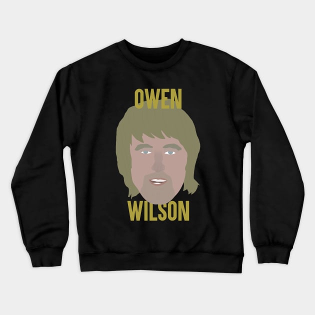 Owen Wilson Head Crewneck Sweatshirt by JorisLAQ